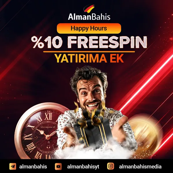 Almanbahis Happy Hours %10 FreeSpin