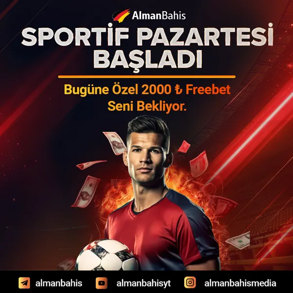 Almanbahis Sportif Pazartesi FreeBet